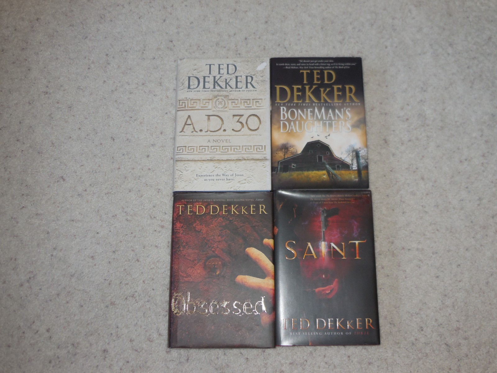 TED DEKKER 4 HARDCOVERS WITH DUST JACKETS