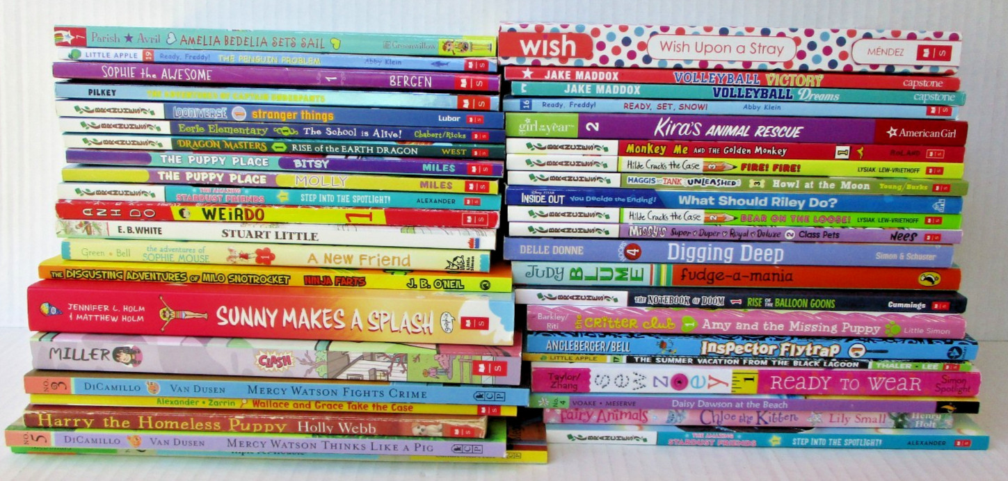 Lot of 40+ Chapter Paperback Books for GIRLS Youth Young Adult Children RANDOM