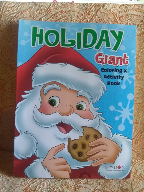 Kids Giant 160 Pages Holiday Coloring Activity Book Games