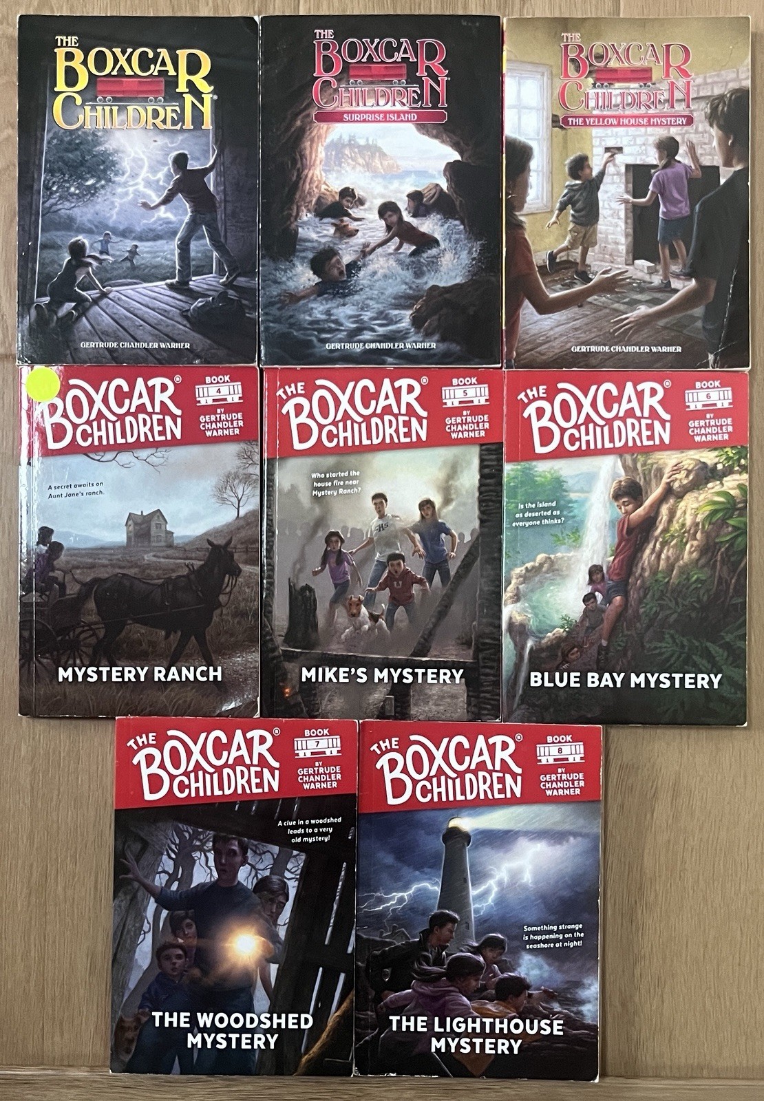 The Boxcar Children By Gertrude Chandler Warner PB #1-8