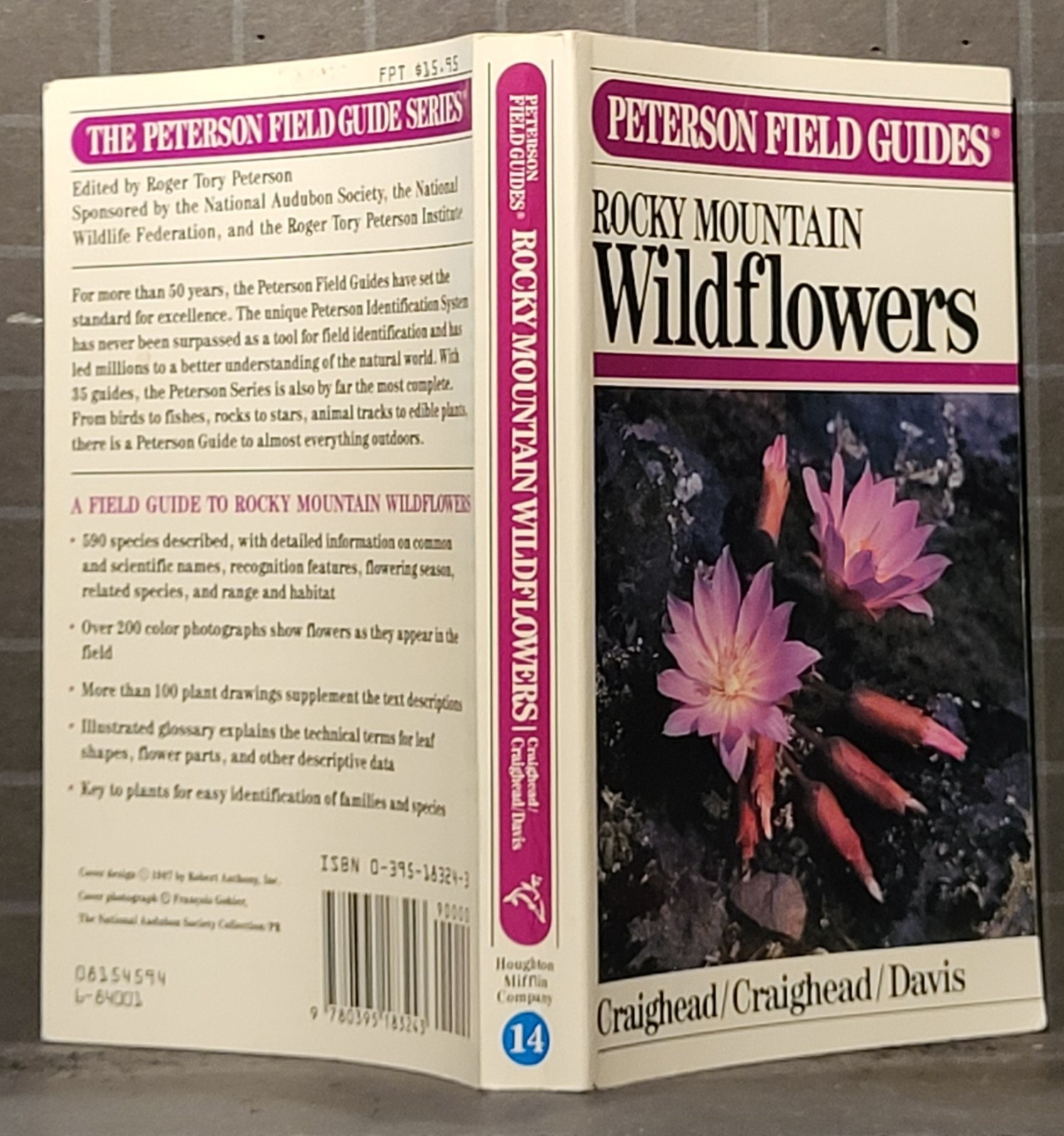 Field Guide to Rocky Mountain Wildflowers: by John J. Craighead 1974 PB 456
