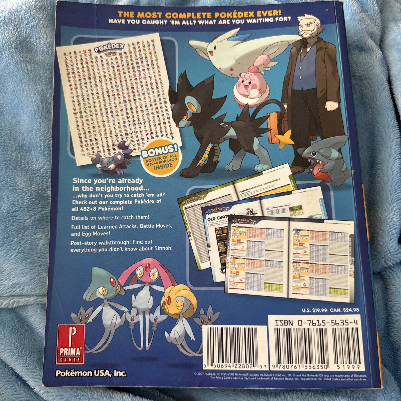 Pokemon Diamond & Pearl Pokedex Strategy Guide Vol. 2 Prima Guide No Poster