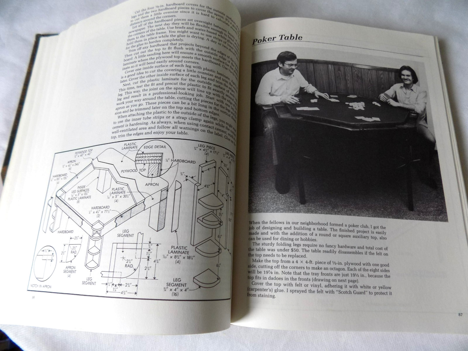 176 Woodworking Projects Workbench Staff 1987 Illustrated Nonfiction Sterling