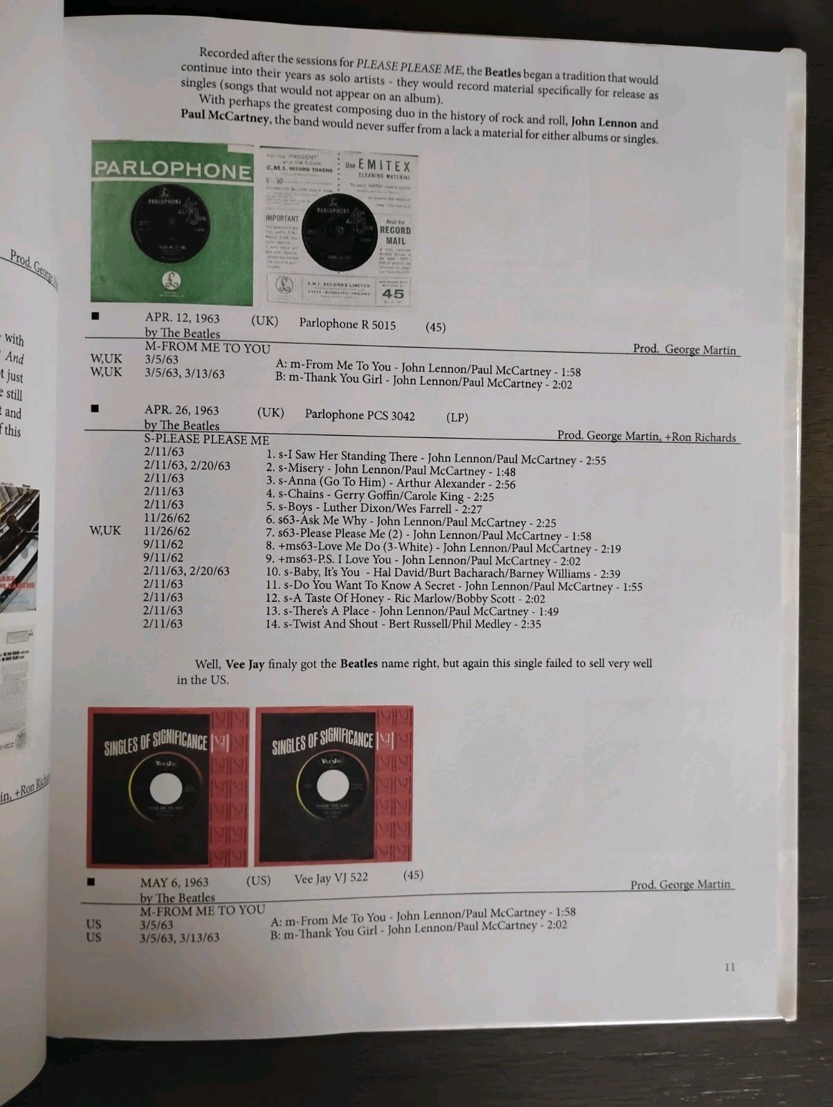 Beatles Discography Volume 1 Stephen Donnelly HARDCOVER Revised Edition 2017
