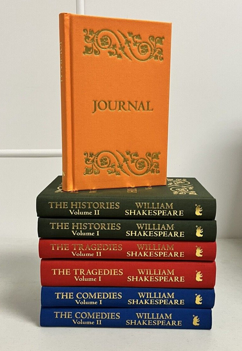 The William Shakespeare Collection Book Set with Journal Brand New No Box