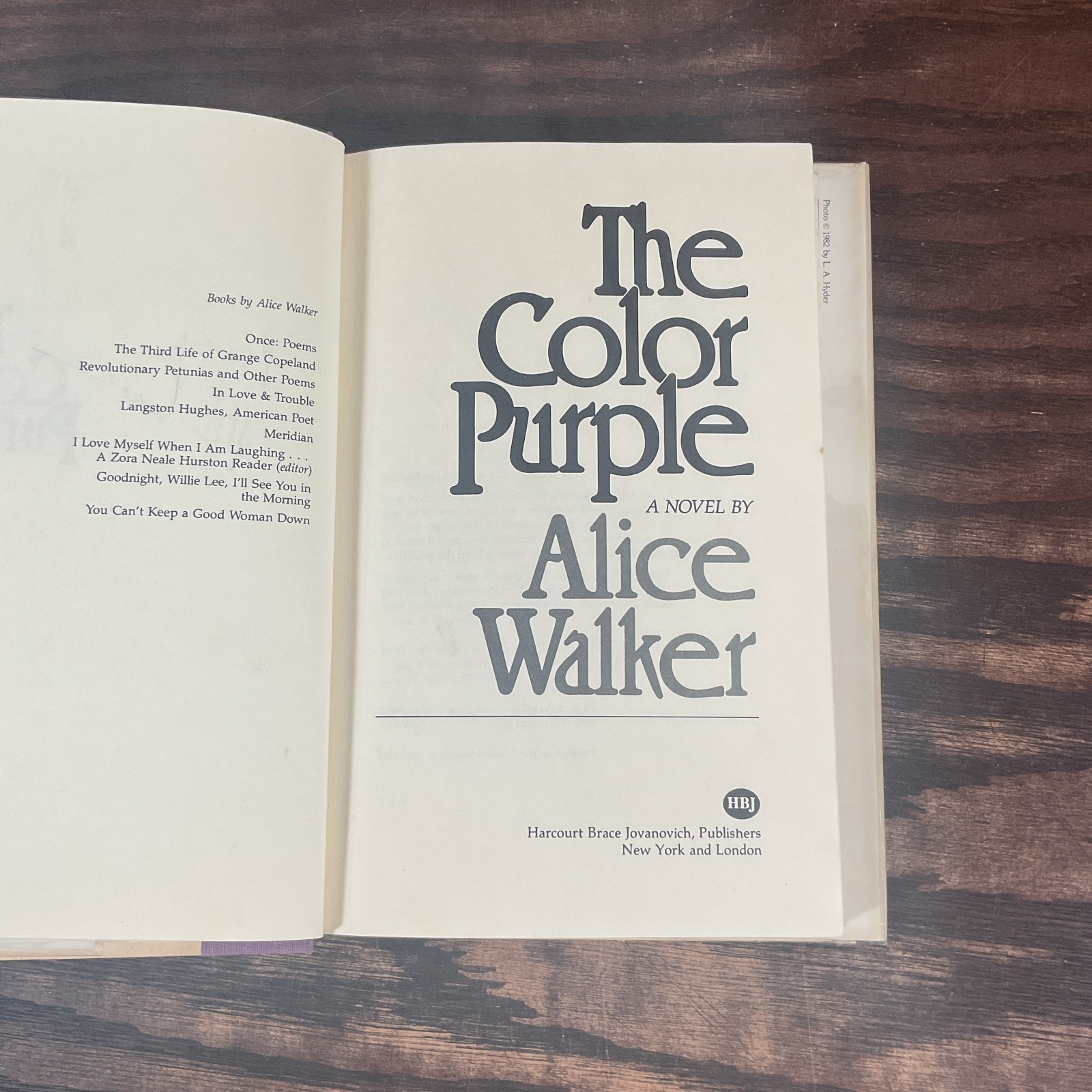 Color Purple Signed First Edition Later Printing By Walker, Alice