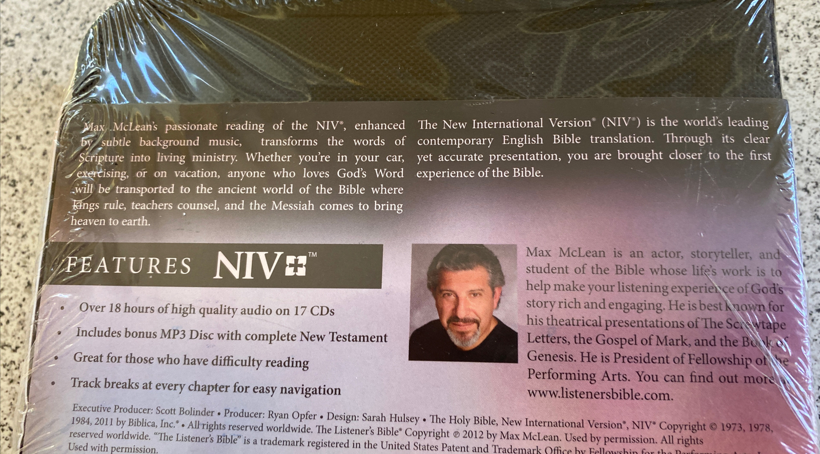 Factory Sealed NIV Listener’s Bible New Testament 17 CD Set & MP3 Disc MaxMcLean