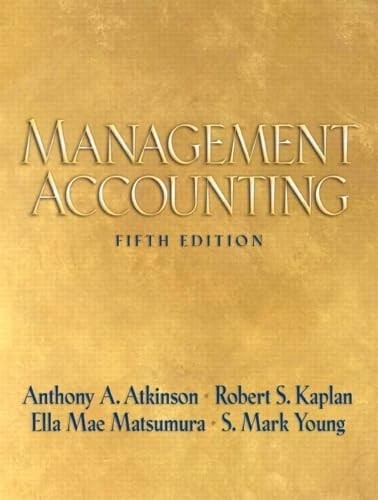 Management Accounting – hardcover Atkinson, Anthony A.|Kaplan, Robert S.|Mat…