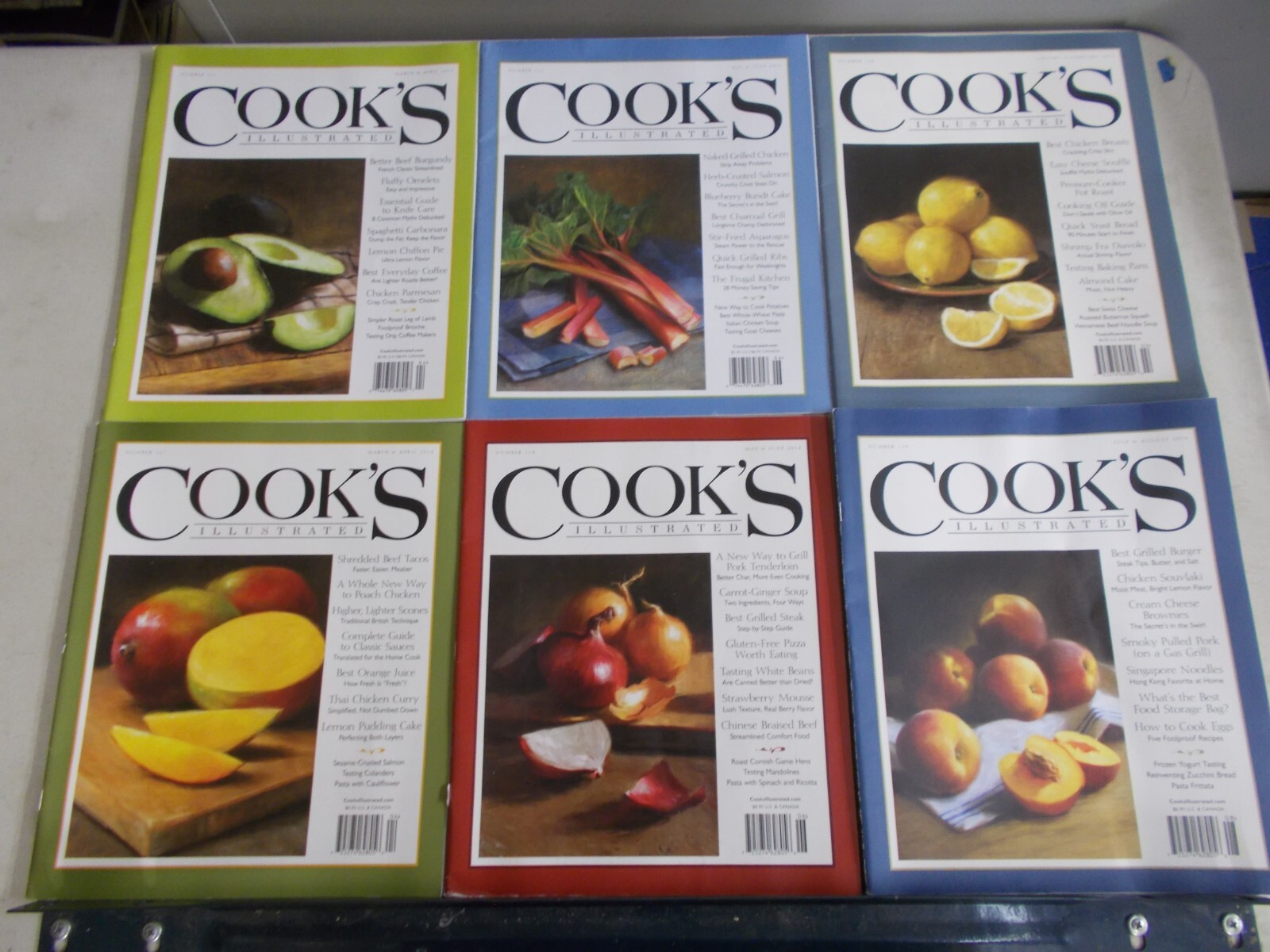 21 COOK’S ILLUSTRATED MAGAZINE VARIOUS ISSUES FROM 2011 2012 2013 2014 2015 2020
