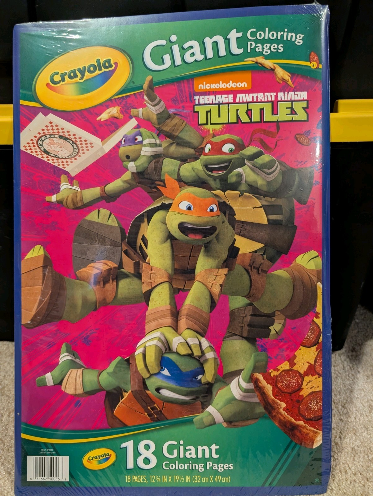 Crayola – Teenage Mutant Ninja Turtles 18 Giant Coloring Pages Book. Brand New