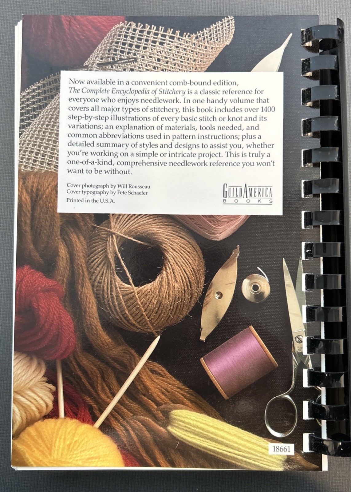 THE COMPLETE ENCYCLOPEDIA OF STITCHERY by Mildred Graves Ryan 1979 Spiral Cover
