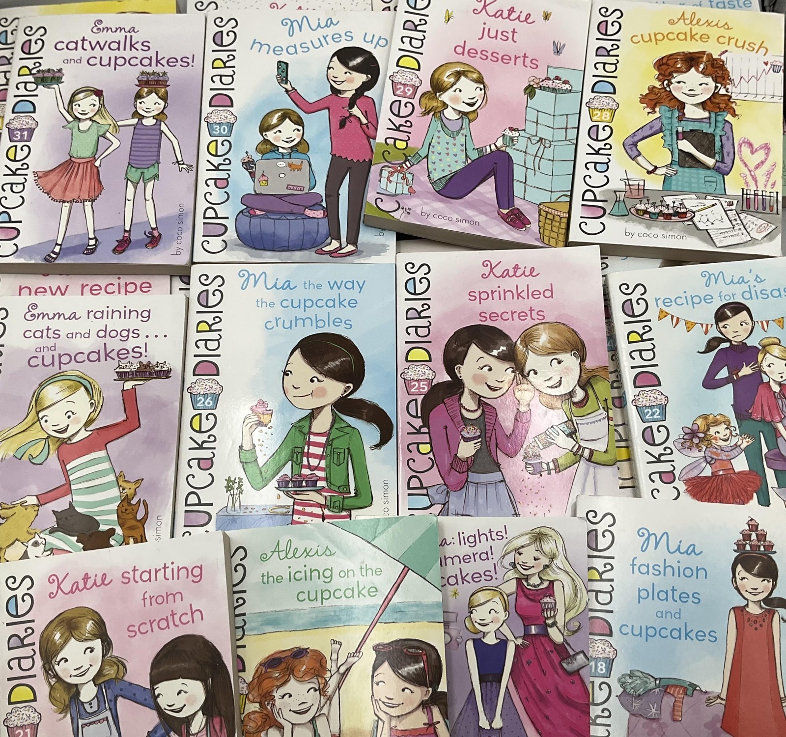 CUPCAKE DIARIES Simon Spotlight Children & Young Adults (Set of 27 Books)