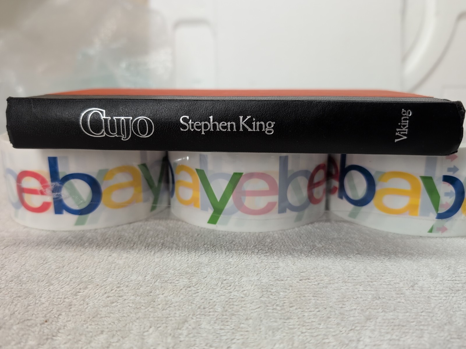 CUJO by Stephen King (1981) Early First Book Club Edition + Mylar ~ GC L-35!!!