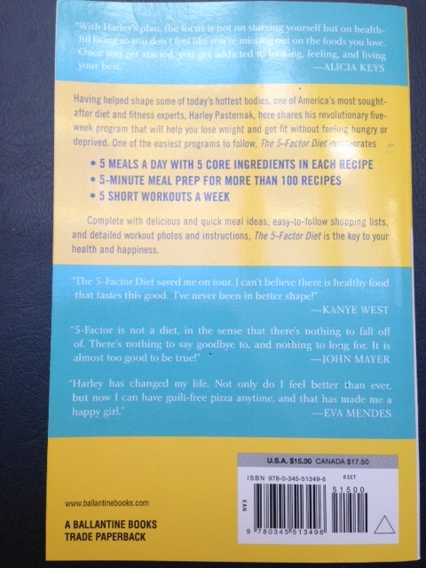 The 5-Factor Diet by Harley Pasternak PB Autographed NEW