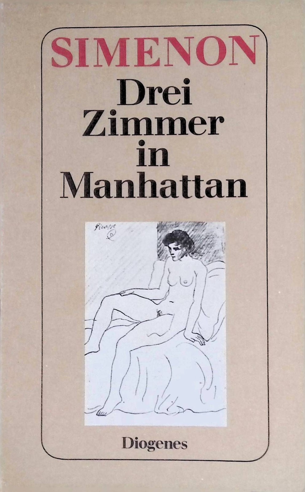 Drei Zimmer in Manhattan : Roman. Diogenes-Taschenbücher ; 135/8 Simenon, George