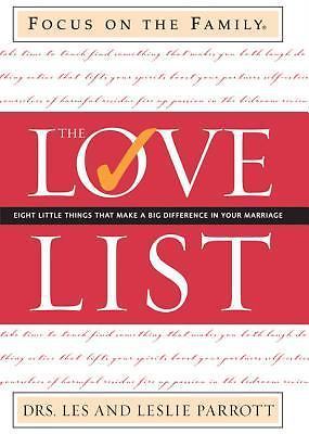 Love List, The – 0310248507, hardcover, Les Parrott