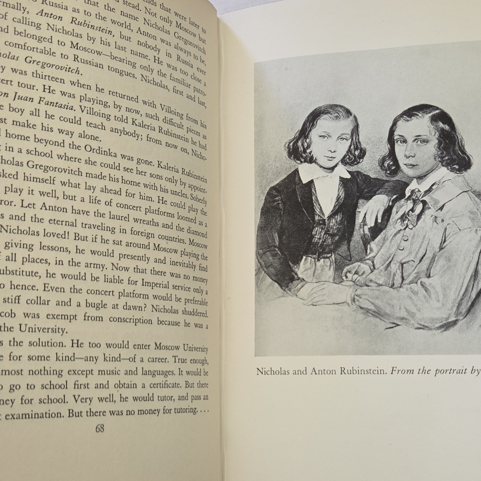 Free Artist Rubinstein Catherine Drinker Bowen Hardcover Random House 1939
