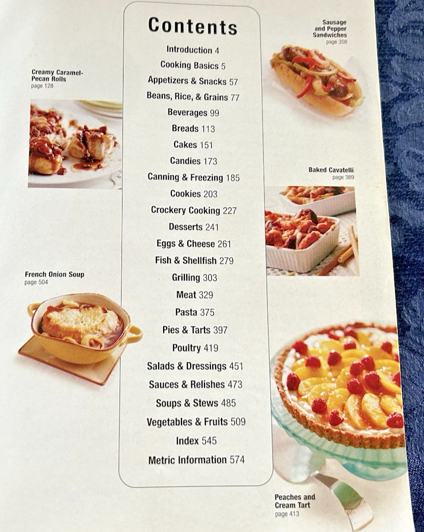 Better Homes and Gardens Cookbook Paperback 2002 574 Pages