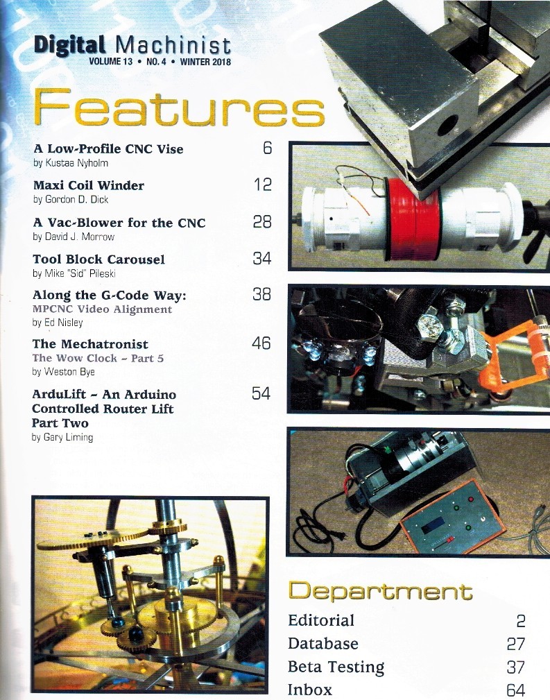 DIGITAL MACHINIST VOL. 13 NO. 4 WINTER 2018 Various 2018 Single Issue Magazine