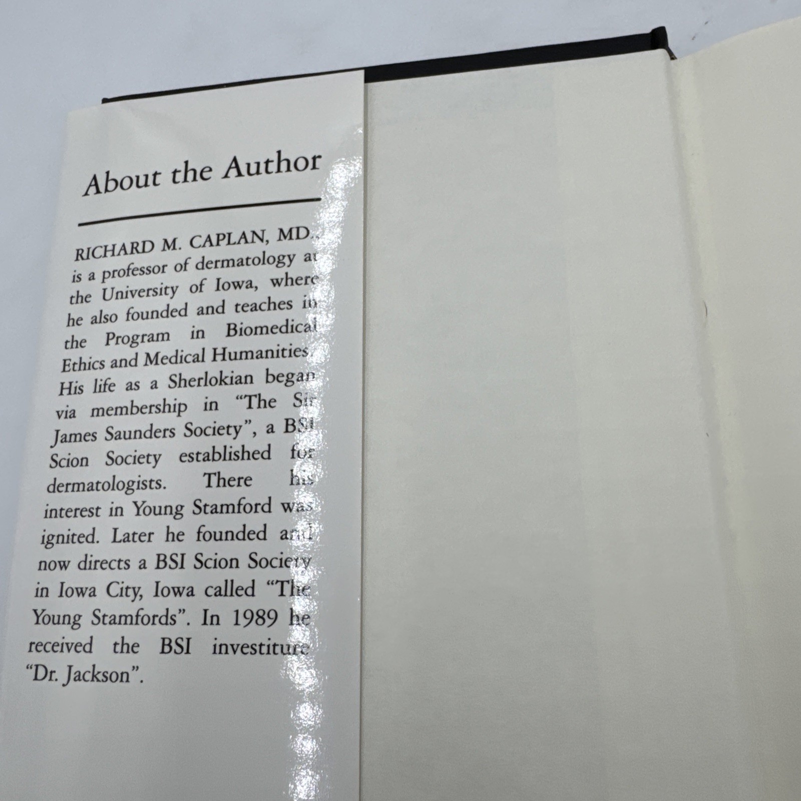 Dr. Watson Mr. Sherlock Holmes Richard M Caplan MD 2nd Ed HCDJ 2003