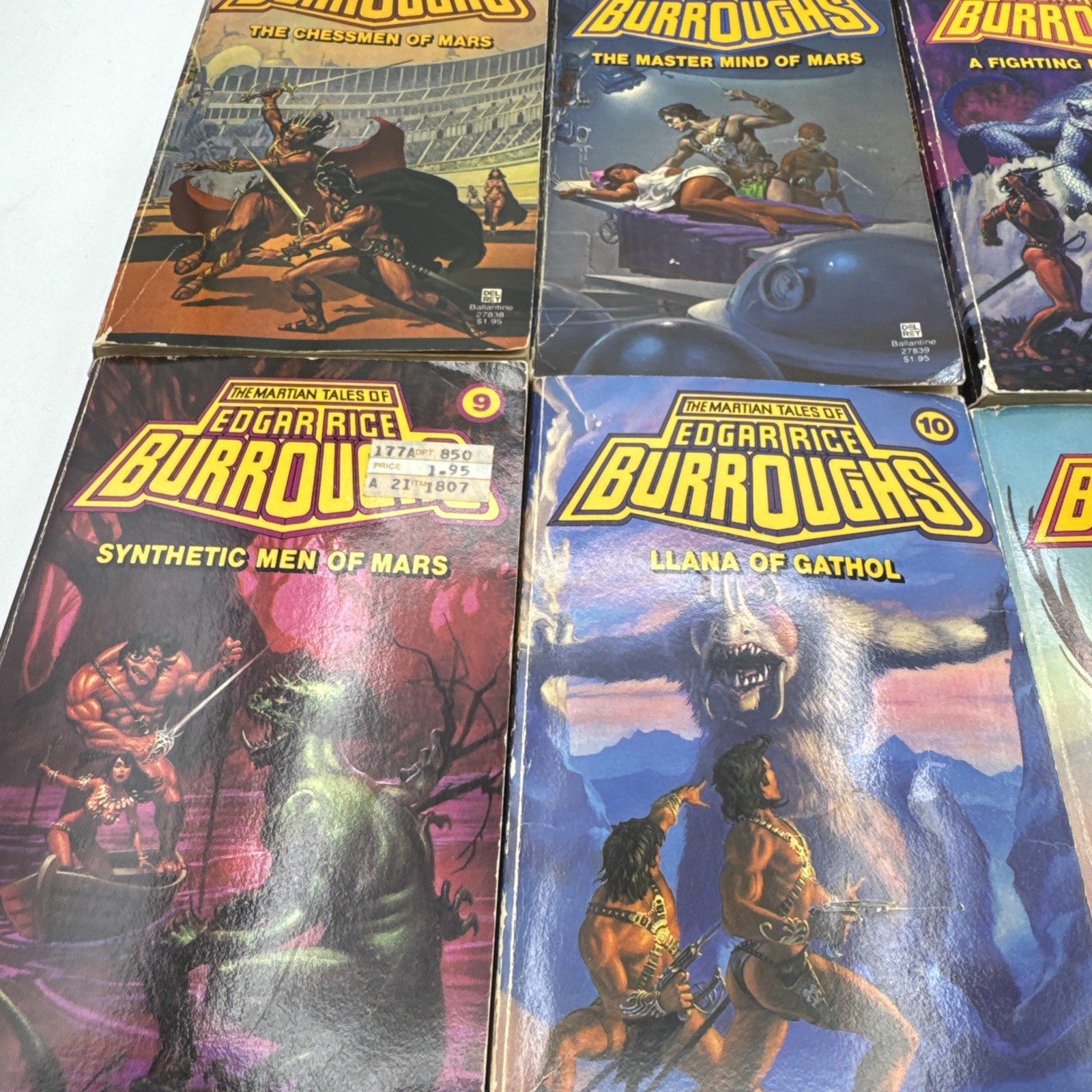 The Martian Tales of Edgar Rice Burroughs Lot of 9 Vols. 2 3 4 5 6 7 9 10 11
