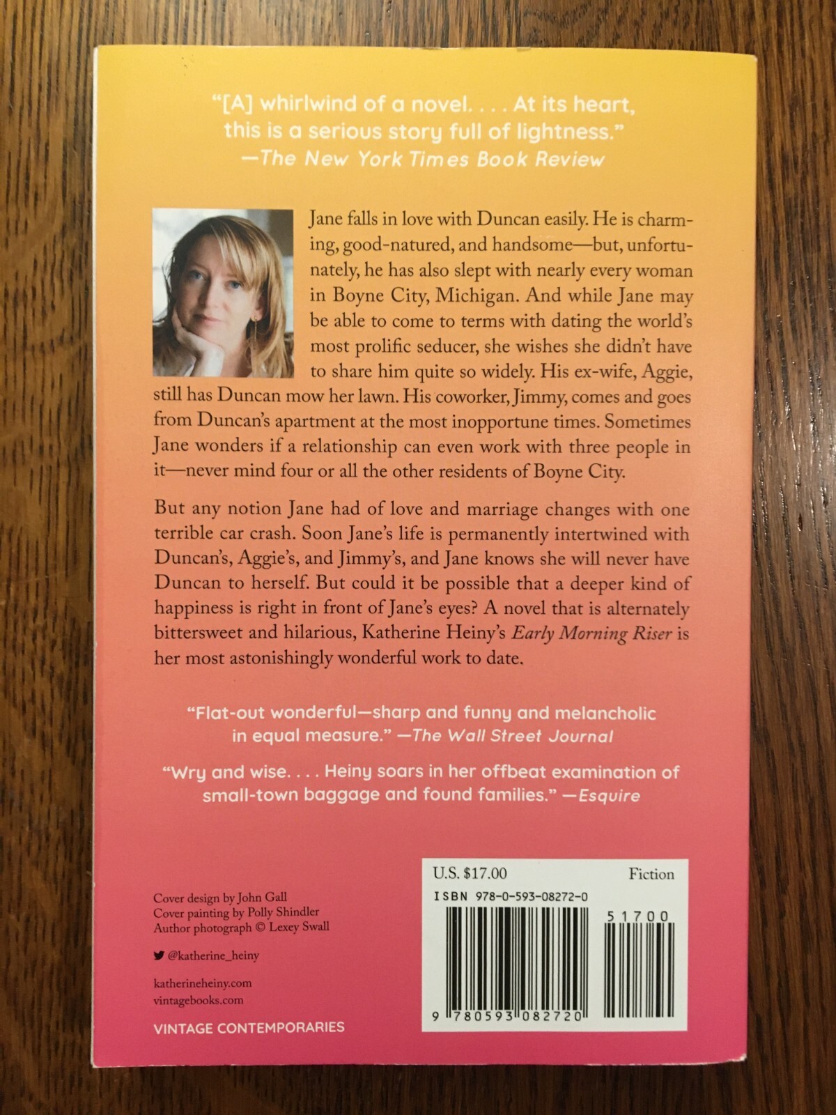 Early Morning Riser: A Novel by Katherine Heiny (2022, TPB) LIKE NEW