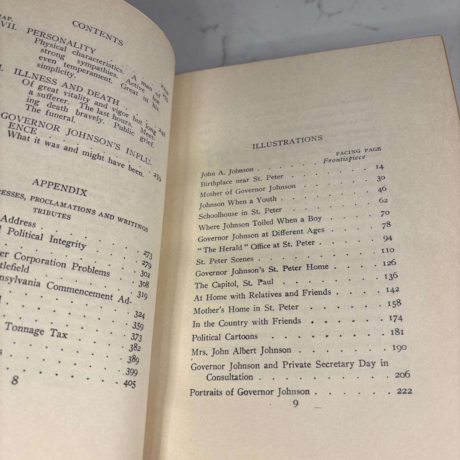 Life of John Albert Johnson Limited Autographed Edition 1910 #487