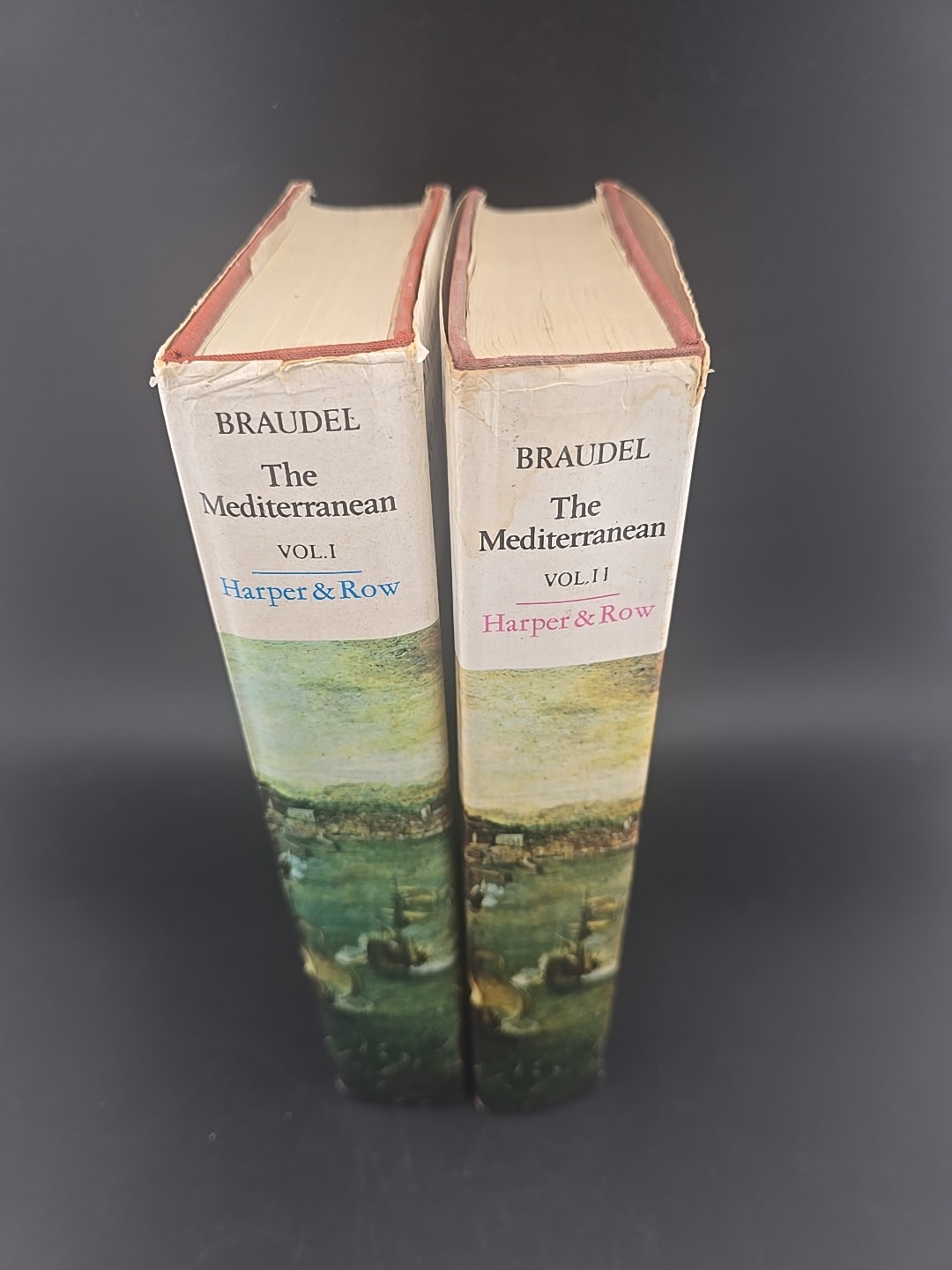 Braudel Mediterranean Age Philip II Vol 1 2 HC 1973 Set History VG
