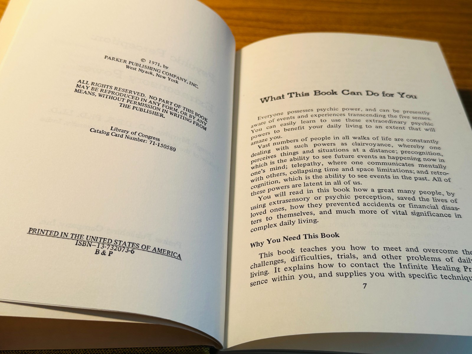 Psychic Perception: The Magic of Extrasensory Power by Joseph Murphy, 1971
