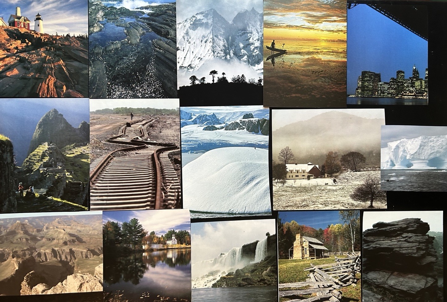 Collaging Book Pages Lot of 68 Pieces Collage Art Craft Landscapes Nature Mixed