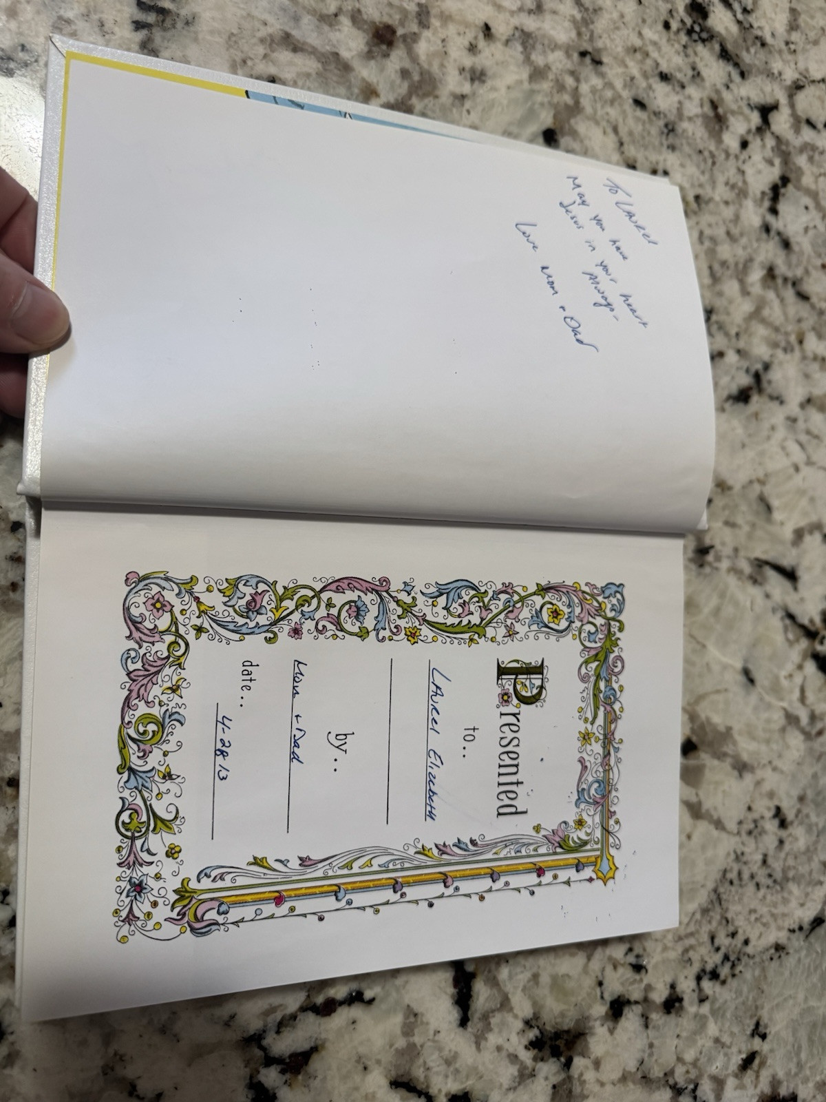 Catholic Picture Bible Illustrated Stories 1990 Gold Edged Excellent Condition