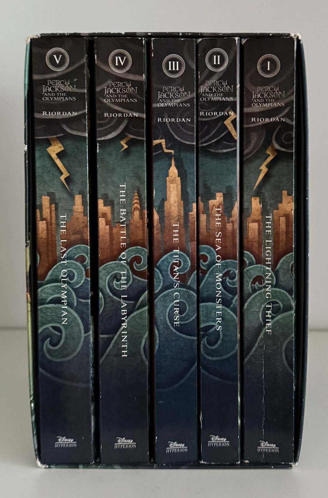 Complete Series Box Set PERCY JACKSON 1-5 Rick Riordan Lot