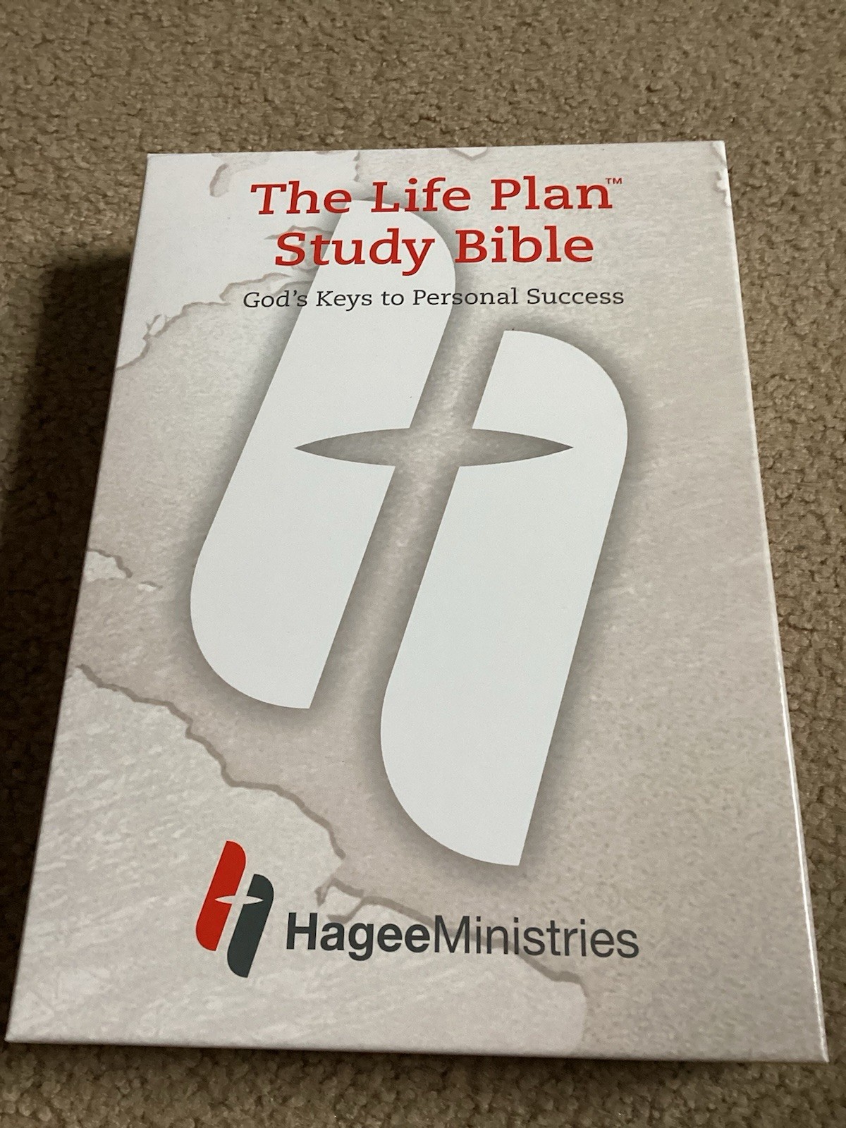 The Life Plan Study Bible NKJV Hagee Ministries Legacy Partner Red Faux Leather