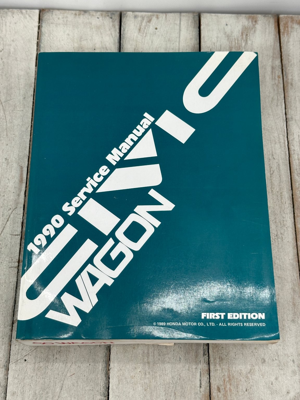 1990 Honda Civic Wagon Service Manual First Edition Repair Guide HONDA