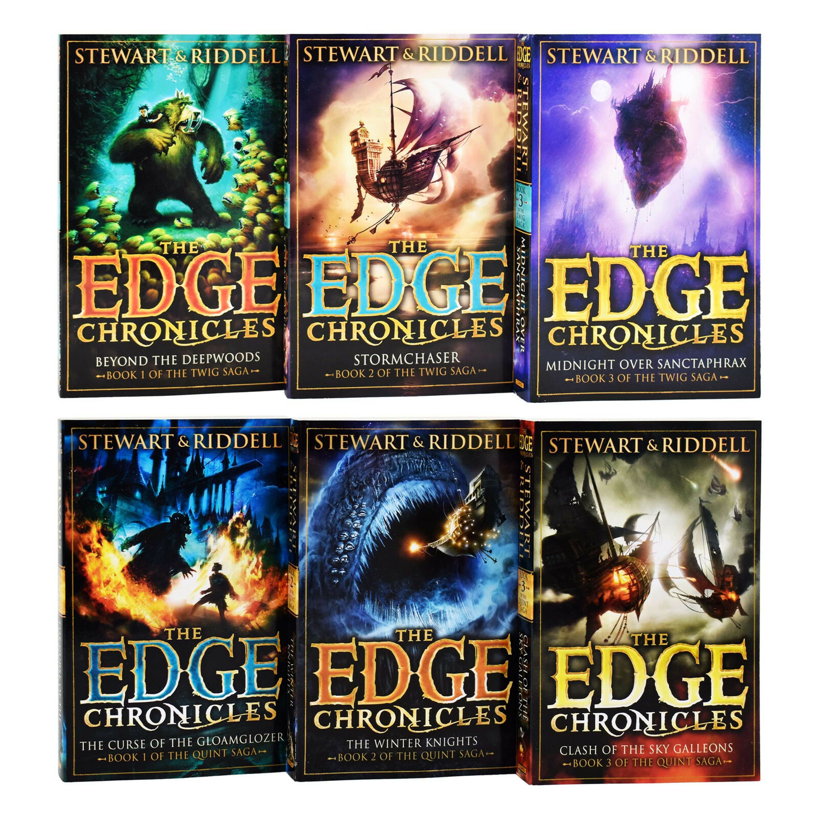 The Edge Chronicles 6 Books Set By Paul Stewart & Chris Riddell – Ages 9-14 – PB