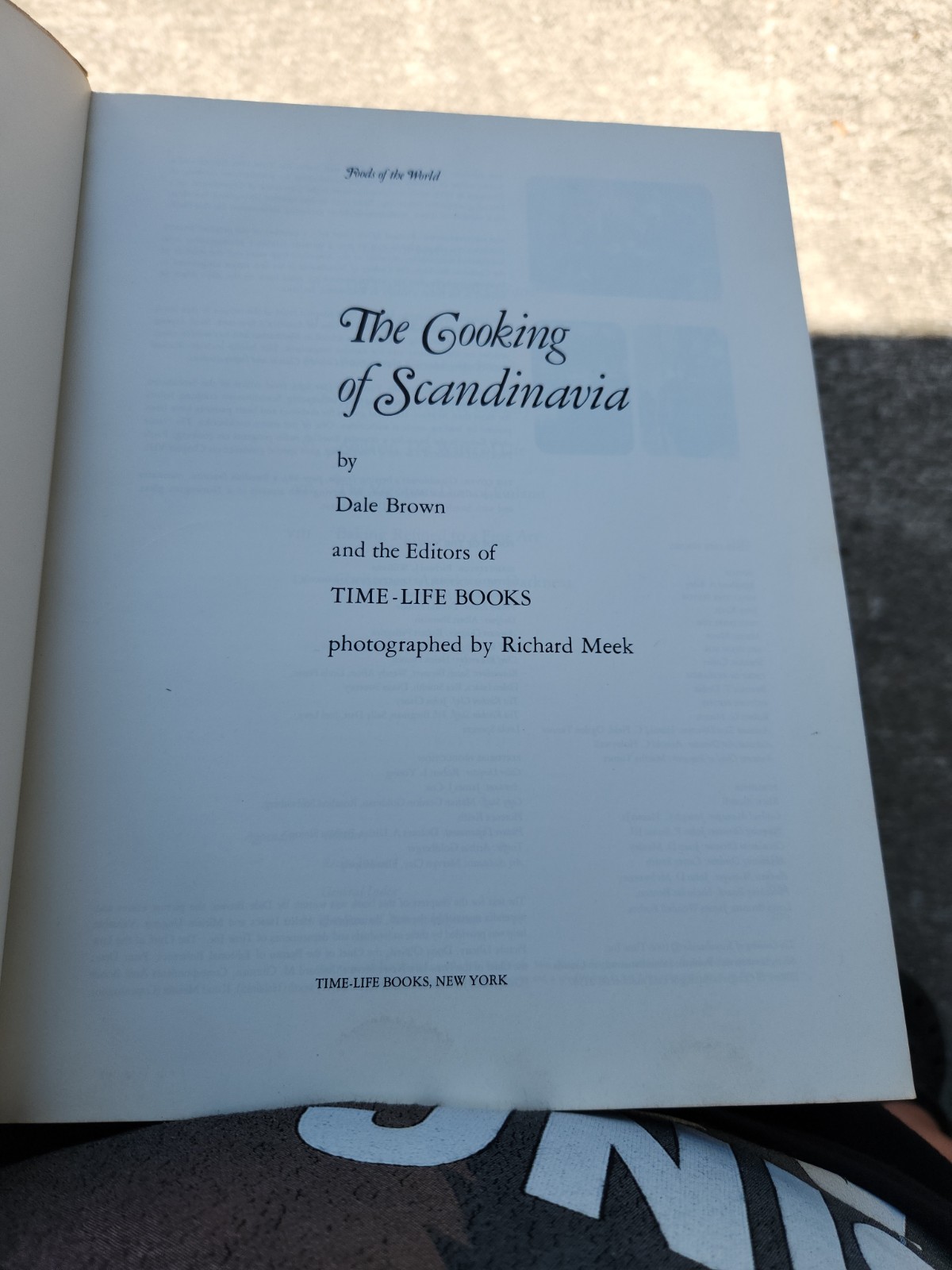 Time Life Books Foods of the World: Scandinavia Hardcover Cookbook Illustrated