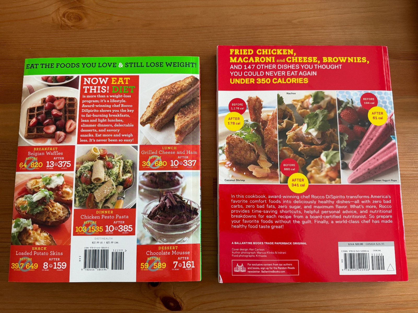 Rocco Dispirito Now Eat This Cookbook and Diet Book Low Calorie Food Healthy 2
