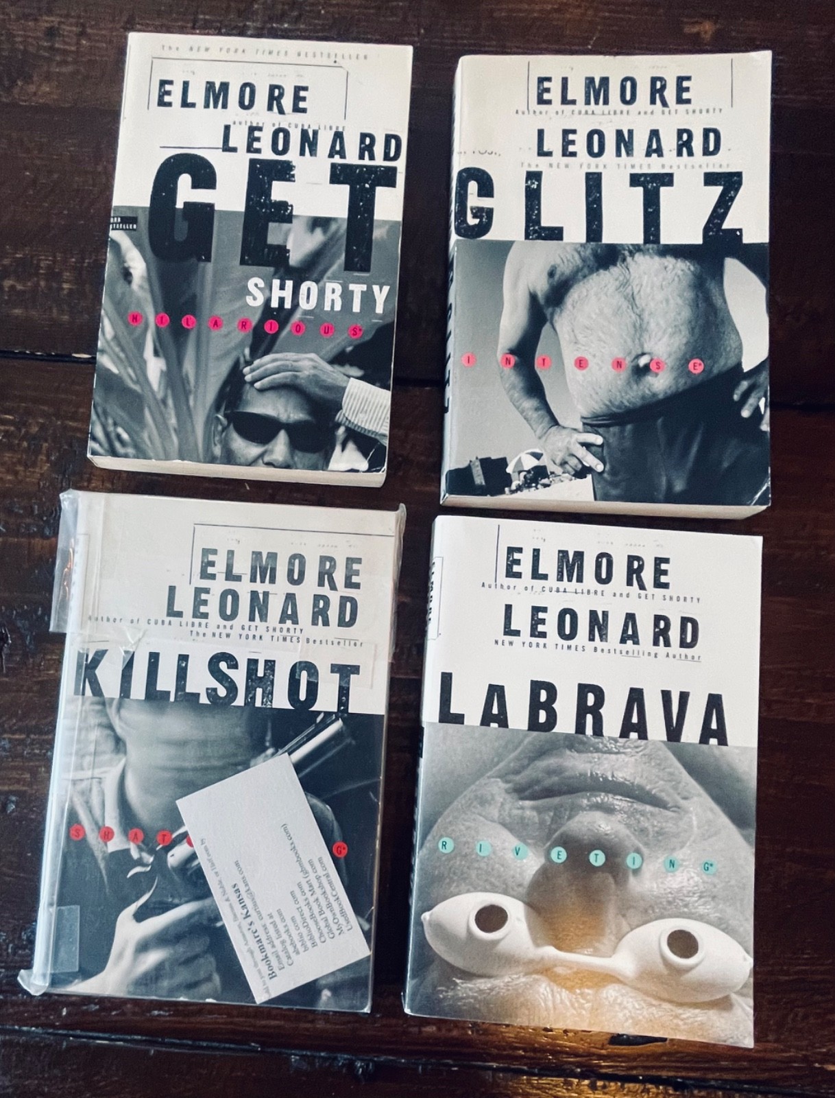 Elmore Leonard Books Lot 16 Trade Paperbacks Quill Delta Perennial Crime Novels