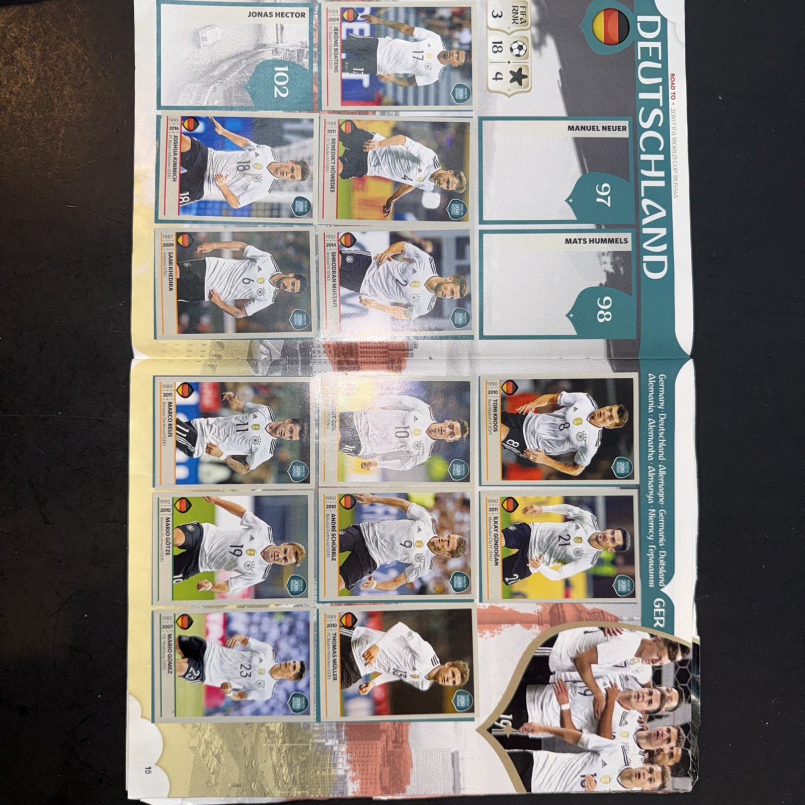 Panini Road to 2018 FIFA World Cup Russia Sticker Album w/ Stickers
