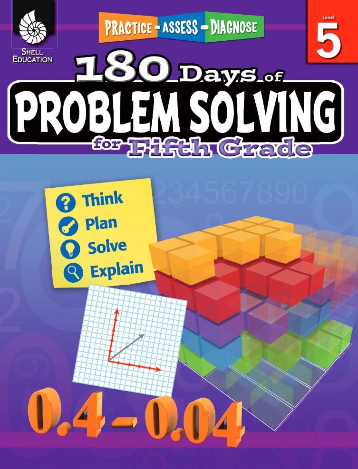 Shell Education 180 Days of Problem Solving for Fifth Grade