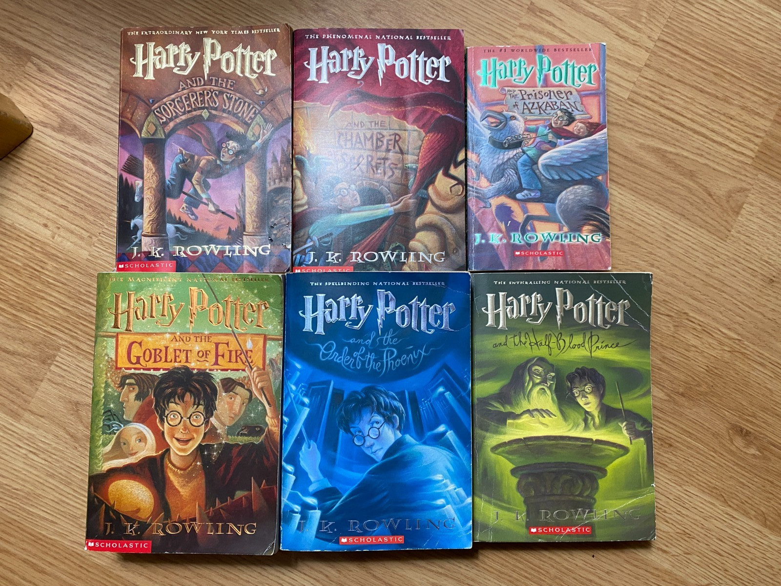 Harry Potter Series Softcover Book Set #1-6