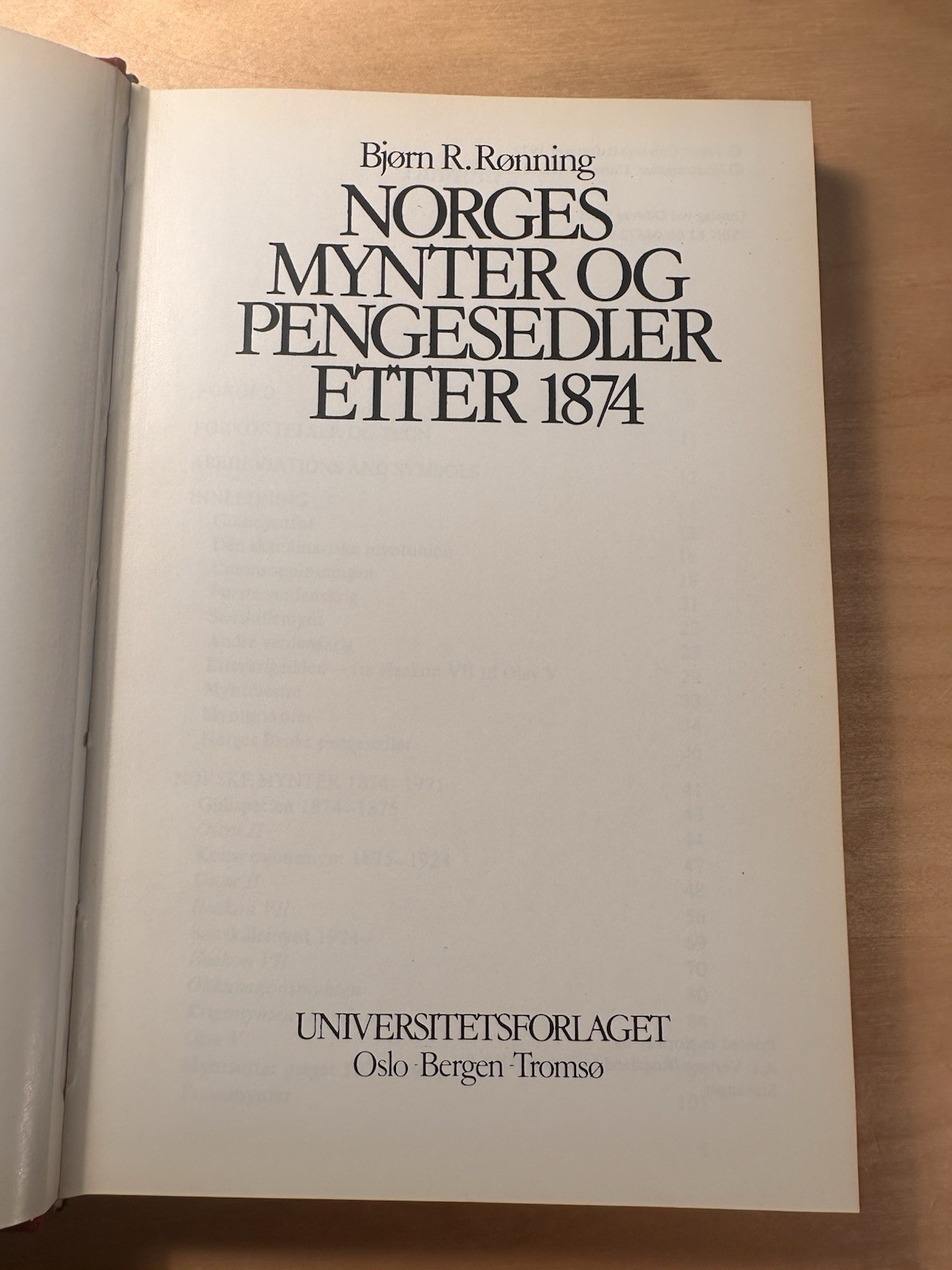Norges Mynter og Pengesedler Etter 1874- Rønning – 255 Pages