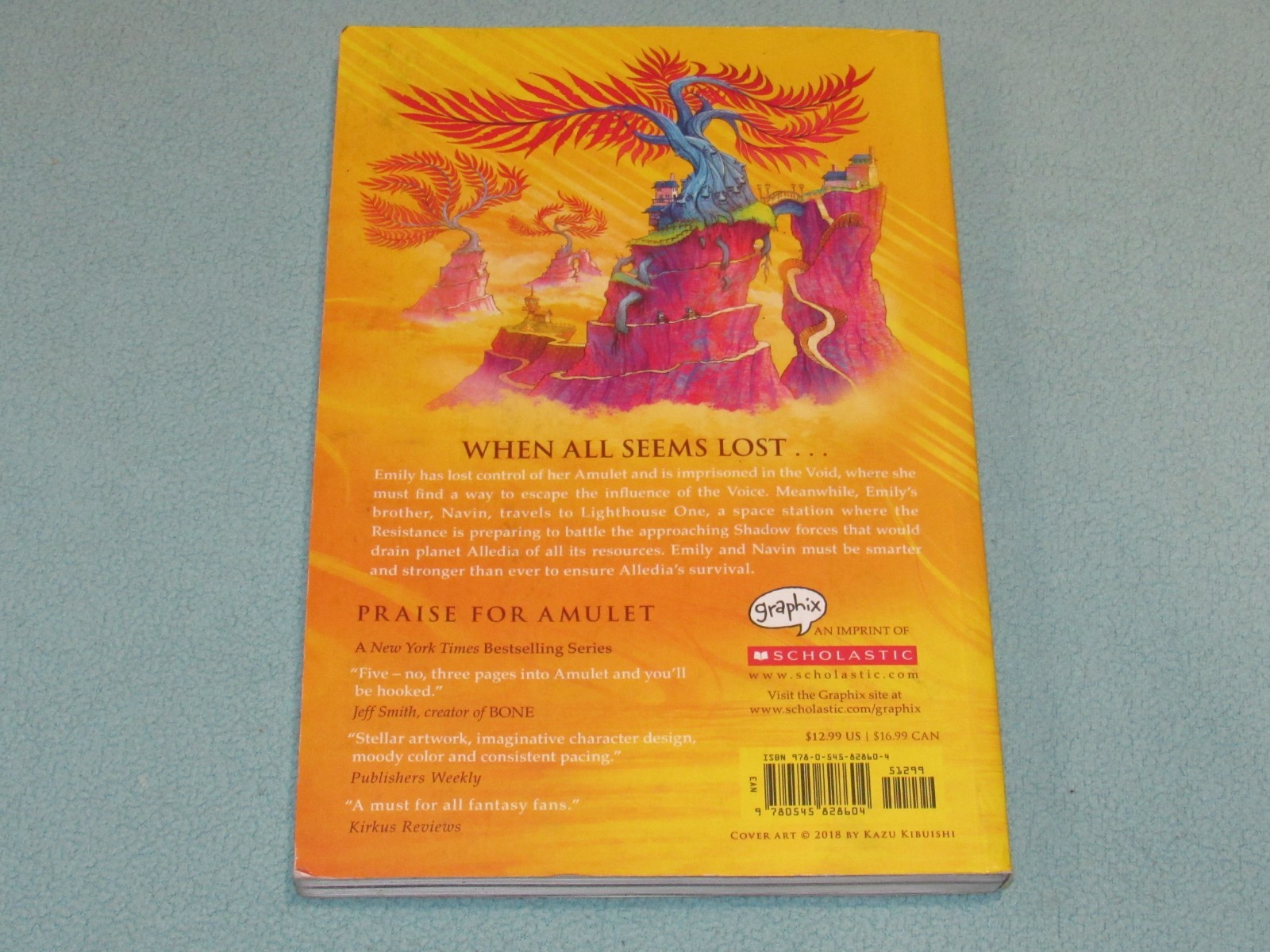 AMULET #1-8 by Kazu Kibuishi (Box Set, 2018) ~1,2,3,4,5,6,7,8~ Trade Paperback