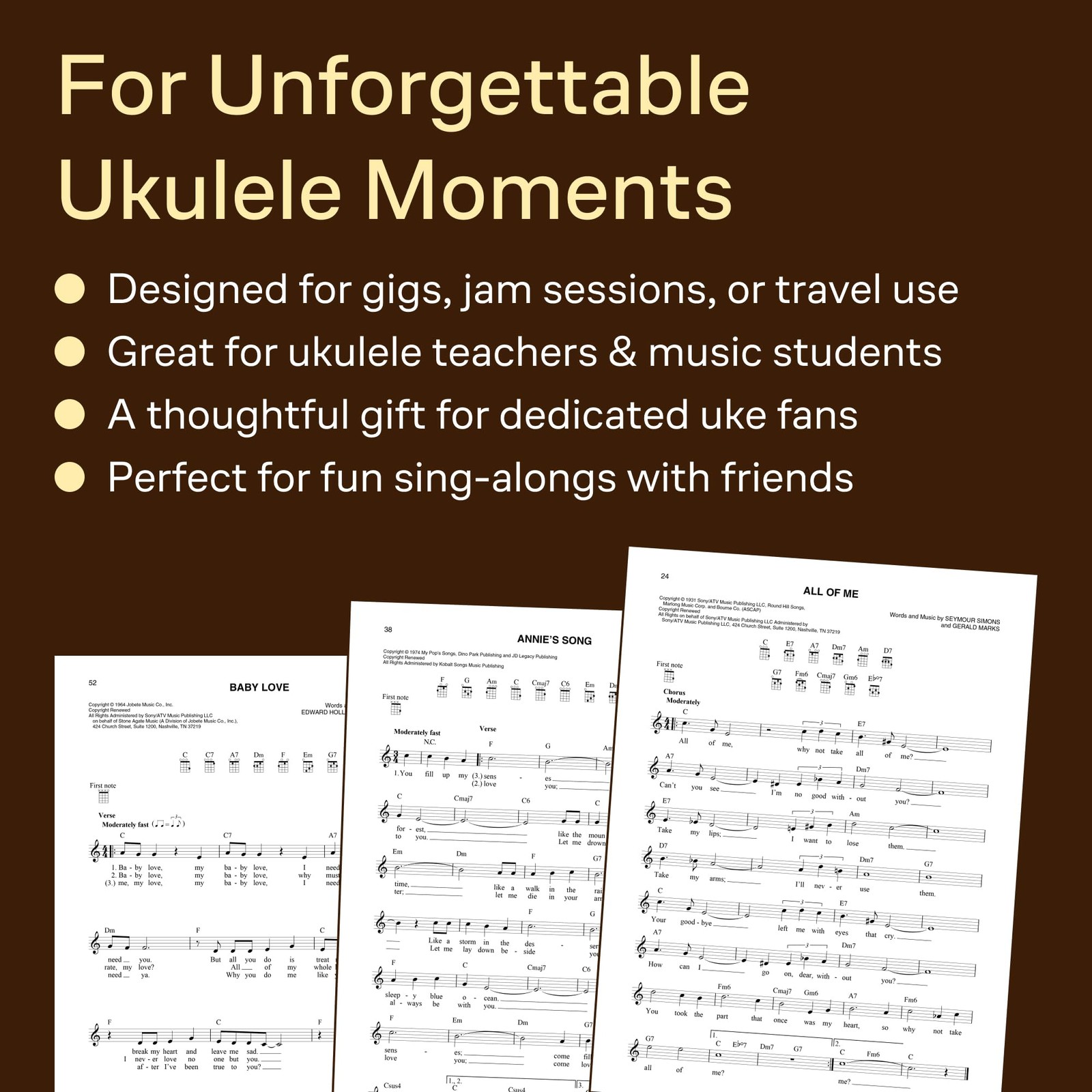 The Ultimate Ukulele Fake Book: Over 400 Songs for Ukulele | Melody, Lyrics a…