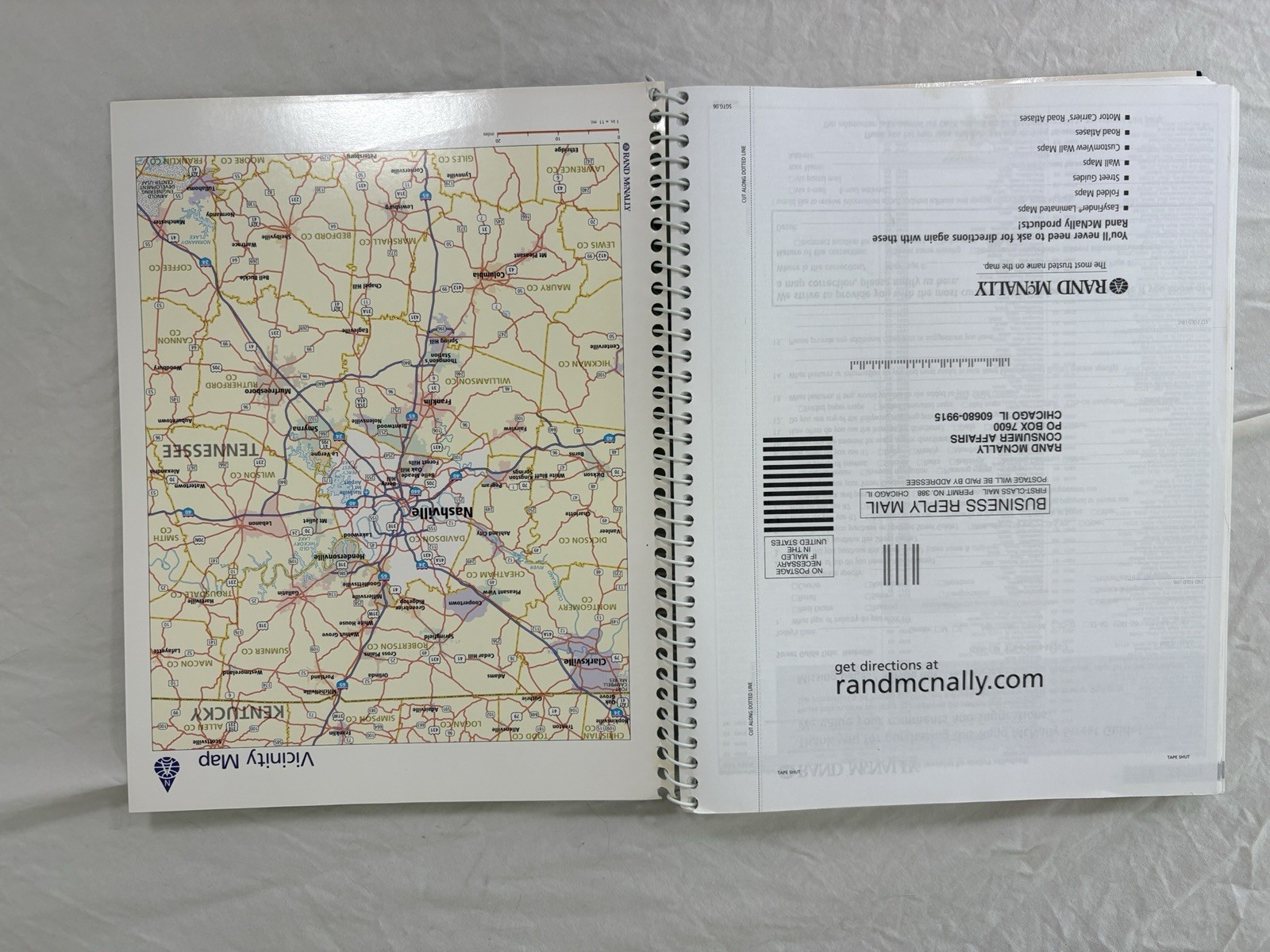 Rand Mcnally Nashville Street Guide 8th Edition: Hendersonville / Murfreesboro