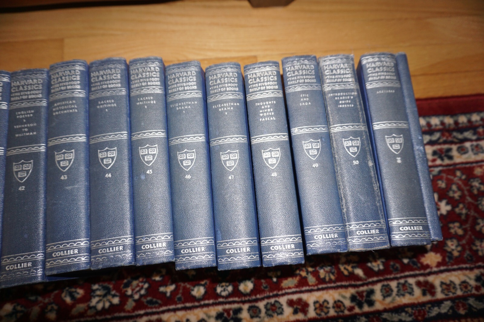 Harvard Classics 5 Foot Shelf Of Books Collier Blue Single Volume Selection