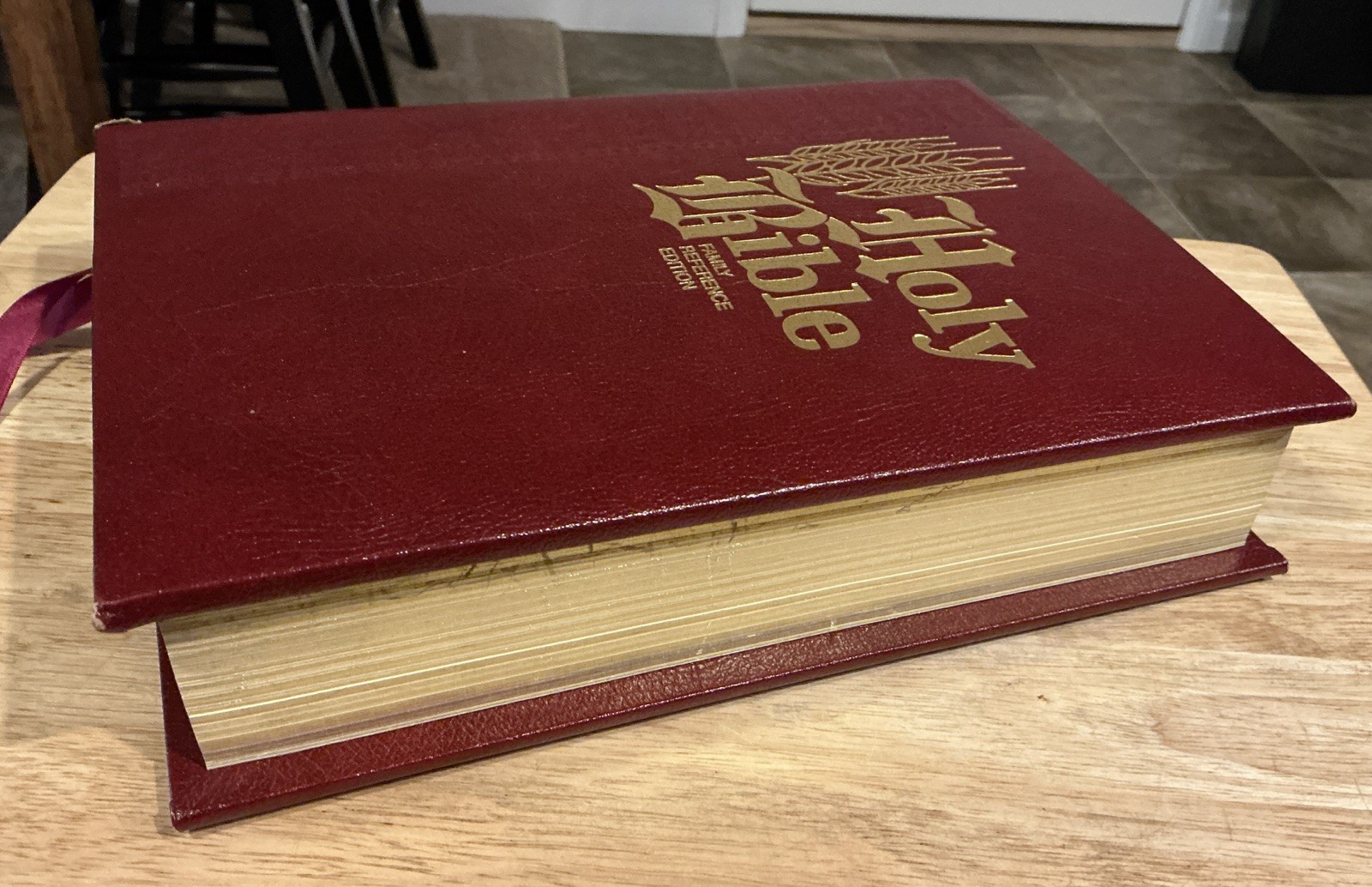1971 HOLY BIBLE Family Reference Edition King James KJV Edition Red Letter EUC