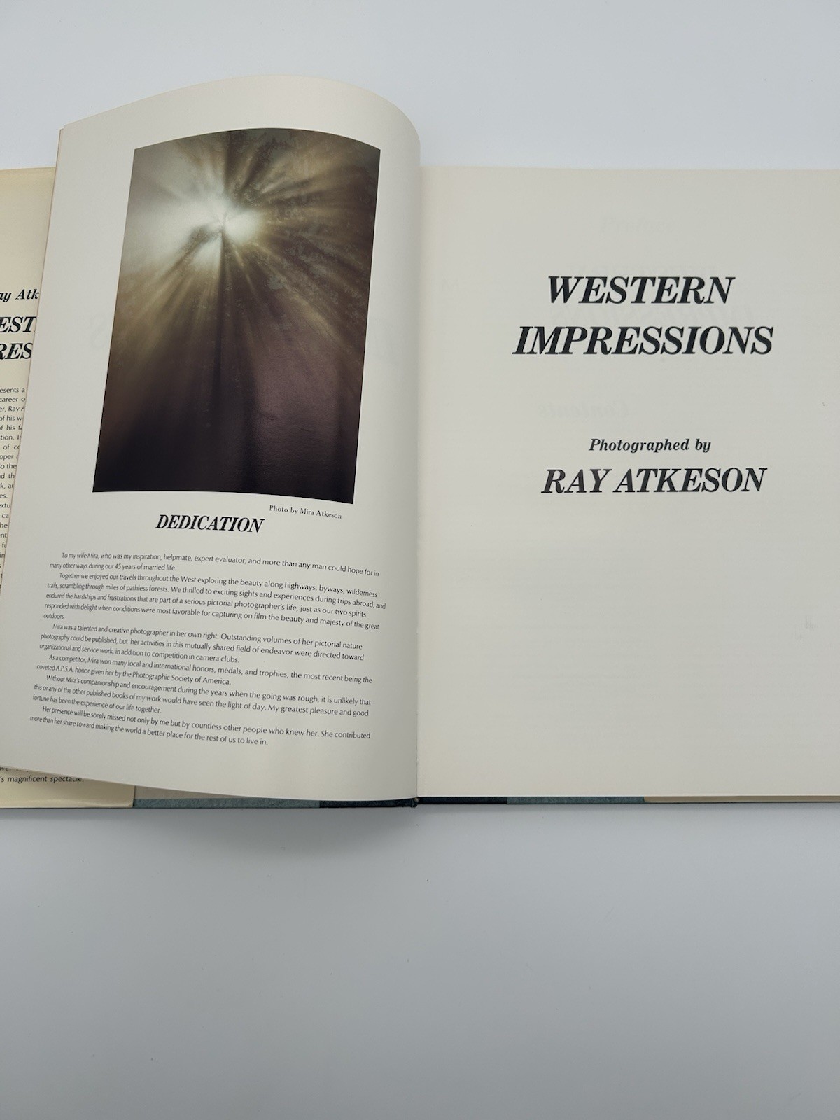 Ray Atkesons Western Impressions 1976 1st HC DJ Landscape Photos