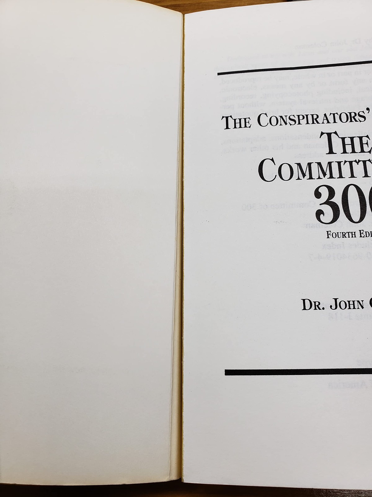 The Conspirators’ Hierarchy: The Committee of 300 by John Coleman