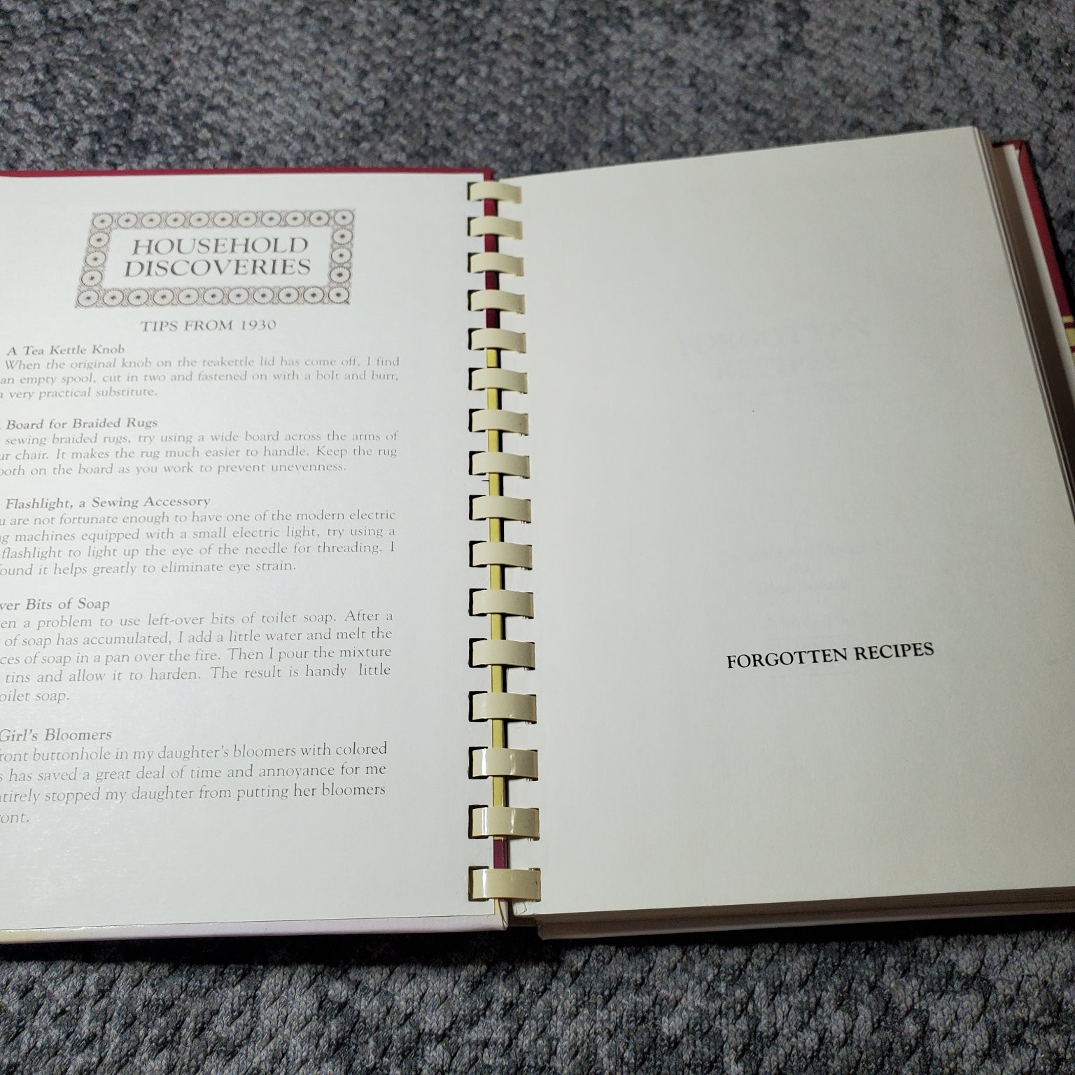 Forgotten Recipes Jaine Rodack 1981 Vintage Cookbook Wimmer Kitchen History